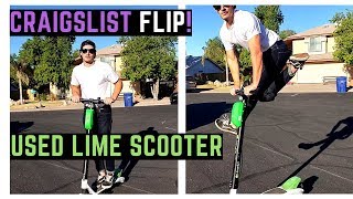 (FAKE) Buying Used BIRD / Lime S Electric Scooter on Craigslist | Ride, Review, Impressions, Stunts