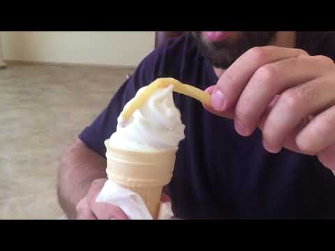 Мороженое из Макдака с картошкой фри 🍟 Вы такое пробовали?