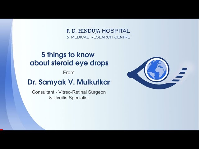5 Things To Know About Steroid Eye Drops P D Hinduja Hospital