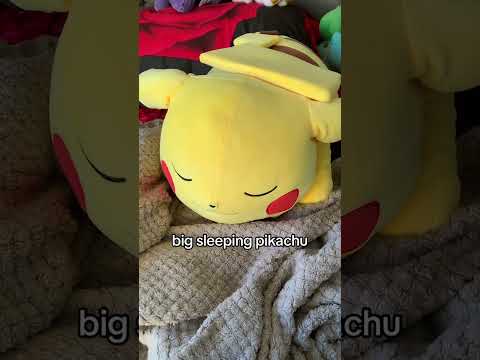 Pokemon Pikachu Sleeping Cuddle Plush Buddy Toy Stuffed Animal Ultra Soft