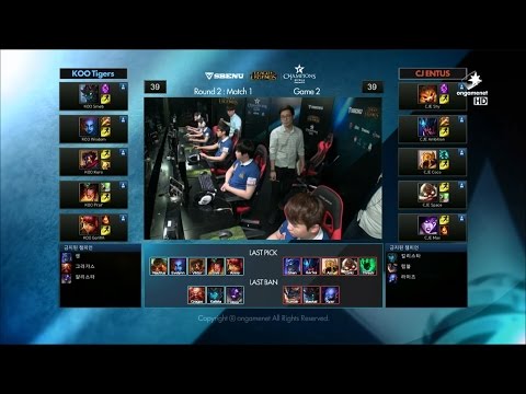 CJ vs KOO Game 2 Highlights - CJ ENTUS vs KOO TIGERS - Week 7 LCK Champions Korea Summer 2015
