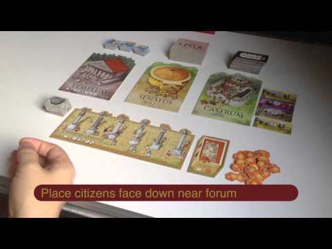 FD Boardgames - Game Setup of Alea Iacta Est