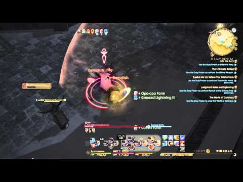 PS4 FFXIV Monk Lvl 54 Training 2016