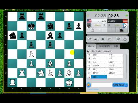 Live Blitz Chess with Commentary 104 (Old Indian)
