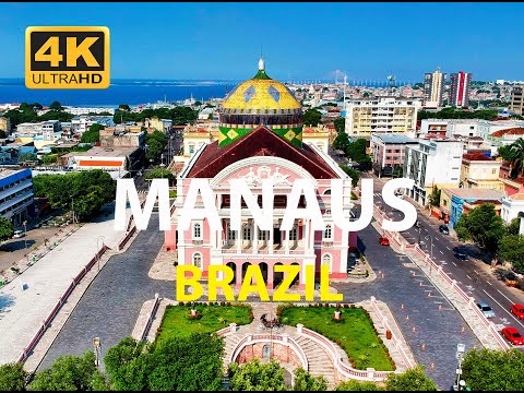 Manaus, Amazonas Brazil in 4K Drone Video| World in 4K