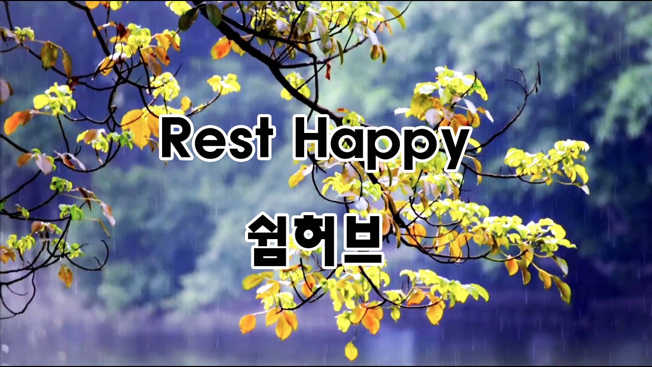 [8시간 재생] 비 오는 숲 소리 🌧️ 깊은 휴식 | 힐링 자연 ASMR - Rest Happy 쉼허브 썸네일