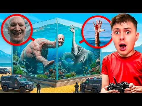 Našli Jsme AKVÁRIUM se Sea Hand Monster a Human Head Monster ve Skutečném Životě! 😨