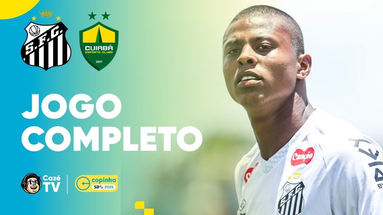 JOGO COMPLETO: SANTOS X CUIABÁ | COPINHA 2026 | SEGUNDA FASE