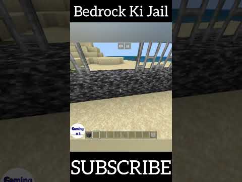 Insane Bedrock Jail Trap in Minecraft! #gaming #njk