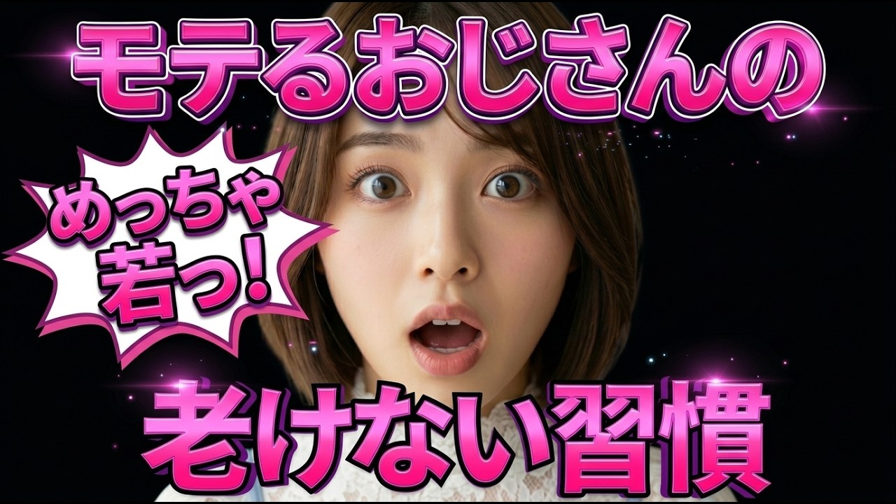 【老けない習慣】モテるおじさんの若返り習慣を15個徹底解説します！