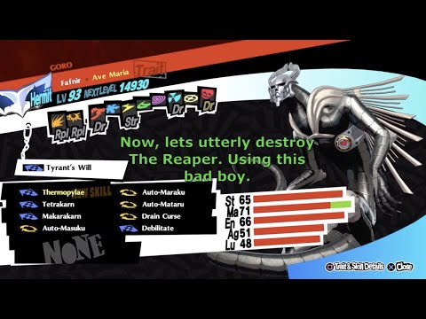Fafnir support Fusion and sacrifice guide + Destroying The Reaper | Persona 5 Royal