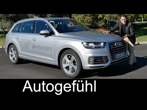 New Audi Q7 e-tron Plugin-Hybrid PHEV FULL REVIEW test driven 2016 - Autogefühl