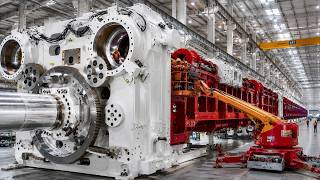 How Giant Industrial Machines Are Built From Raw Steel. Mega Factory Documentary