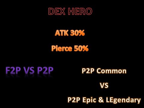 ⚔  Lords Mobile Colosseum | DEX Hero | ATK30% & Pierce50% F2P VS P2P | Common F2P VS Legendary P2P ⚔