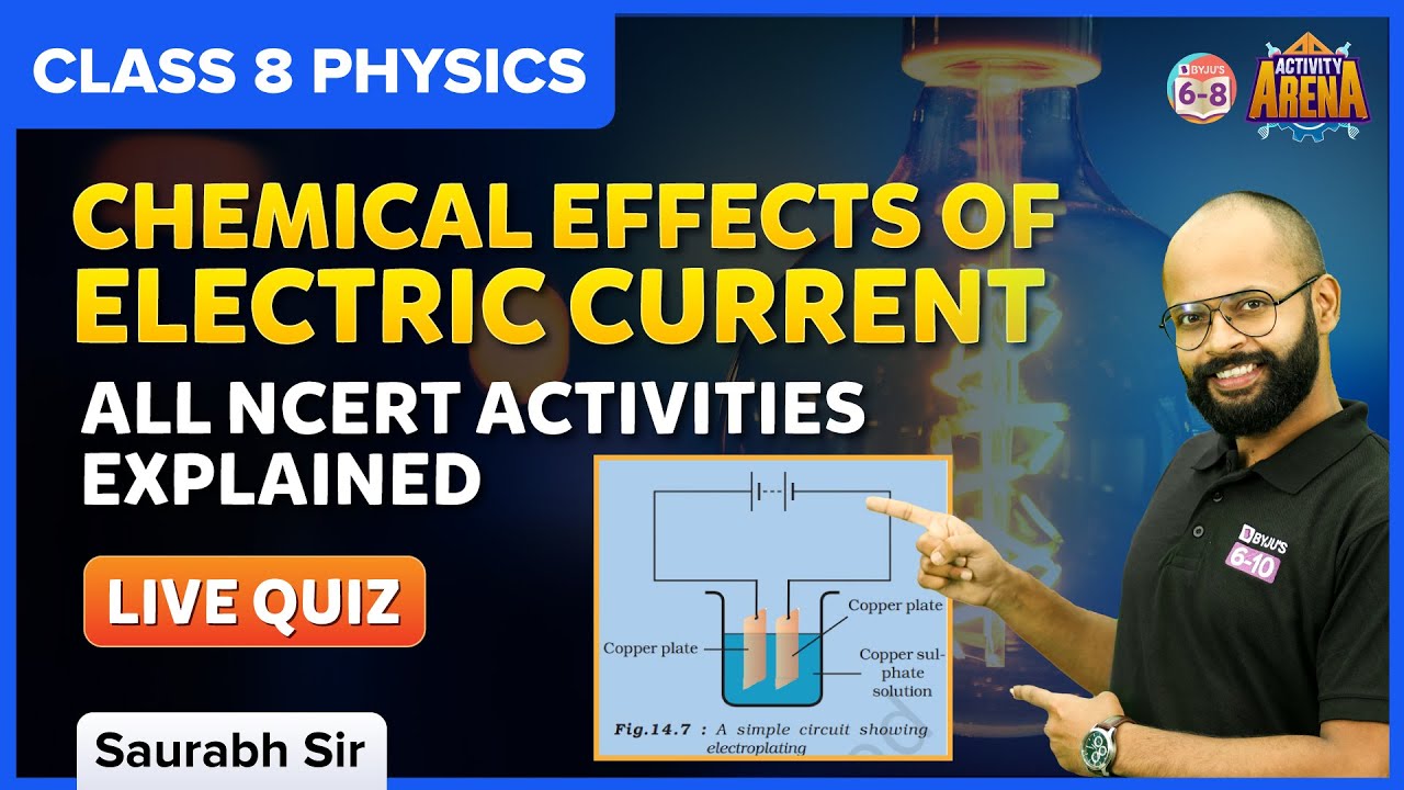 Chemical Effects of Electric Current | NCERT Activities Explained and Quiz | Class 8 | BYJU'S