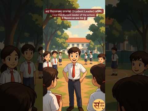 An Ideal Student Leader.|आदर्शः छात्रनेता (एक आदर्श छात्र नेता) Sanskrit Story - 117 | Sanskrit Kalp