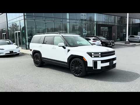 2024 Hyundai Santa Fe Ultimate Calligraphy AWD w/Beige Interior in White for sale at Abbotsford Hyundai in Abbotsford, BC