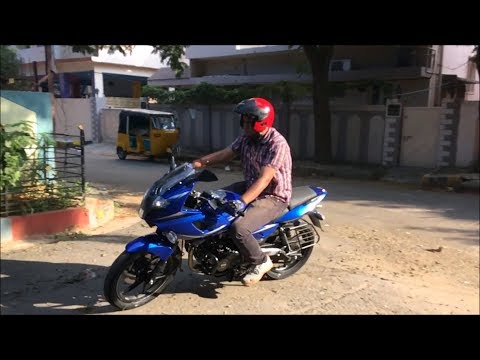 Bajaj pulsar 220 full review featuring nuclear blue colour