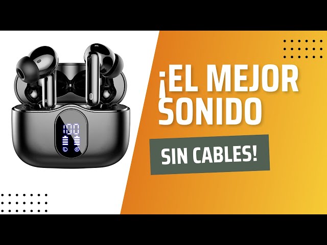Vídeo relacionado con BOXSSROG Auriculares Bluetooth 5.3 inalámbricos, cancelación de Ruido Ambiental Mediante 4 micrófonos, Pantalla LED, HiFi, estéreo, 42 h, Impermeable IP6, Deportes, Control táctil para iOS Android