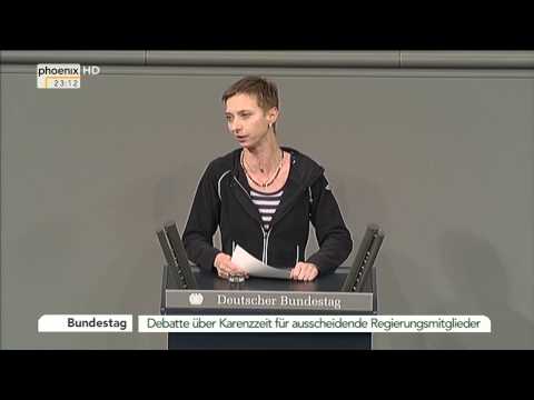 Bundestag: Debatte zur Karenzzeit für ausscheidende Regierungsmitglieder am 09.10.2014