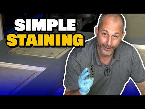 How to Stain & Finish a Door Yourself | DIY on a Budget