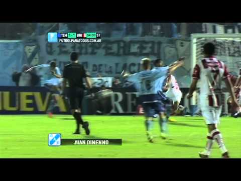 Gol Dinenno. Temperley 1 - Unión 1. B Nacional. Fecha 8. Fútbol Para Todos.