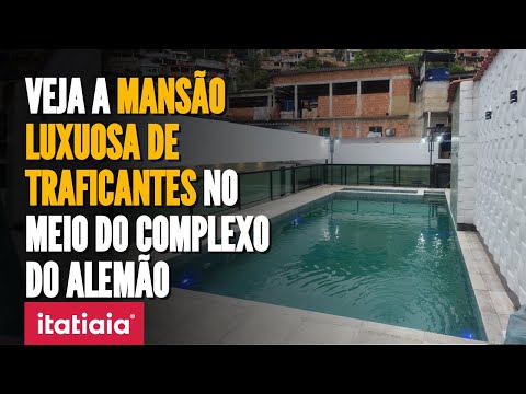 MANSÃO LUXUOSA DE TRAFICANTES CHAMA ATENÇÃO NO MEIO DO COMPLEXO DO ALEMÃO, NO RIO DE JANEIRO