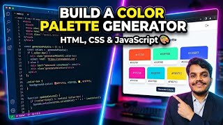 Color Palette Generator Using HTML CSS JavaScript | Beginner Web Development Project (Step-by-Step)