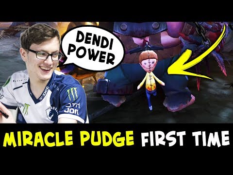 Miracle Pudge arcana FIRST time — DENDI set power