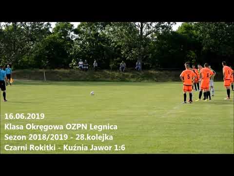 (15.06.2019) Klasa O: Czarni Rokitki - Kuźnia Jawor 1:6 - gol na 1:5 Emiliana Borka