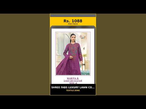 Shree Fabs Luxury Lawn Collection Vol 6 - Cotton Dupatta – product video thumbnail