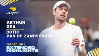 Arthur Gea vs. Botic van de Zandschulp Extended Highlights | 2026 US O