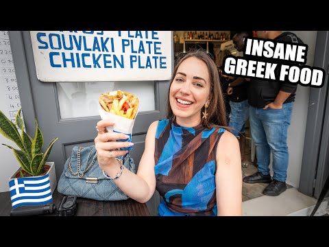 24 hours eating GREEK FOOD in Crete, Greece 🇬🇷