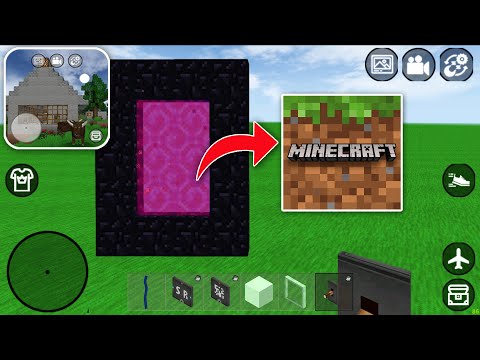 JustZaku - How to Make  Portal to Minecraft in Mini Block Craft