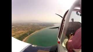 preview picture of video 'Atterraggio sull'aviosuperficie di Sabaudia'