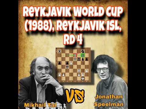 Mikhail Tal vs Jonathan Speelman | Reykjavik World Cup (1988) | round 4| #chessclub0
