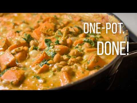 One-Pot Curry Recipe | Easy 30-Minute Dinner for Busy Weeknights. Vegan!