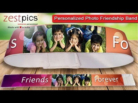 Personalized Photo Printed Friendship Wrist Bands