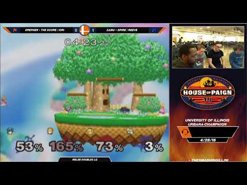 [House of Paign 18] Drephen + The Score | Iori (R) vs. Spire | Reeve + Zamu (B) SSBM Doubles