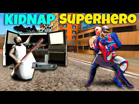 Superhero Kidnapping By Mr Meat & Granny In Vice Town || Rope Hero Vice Town