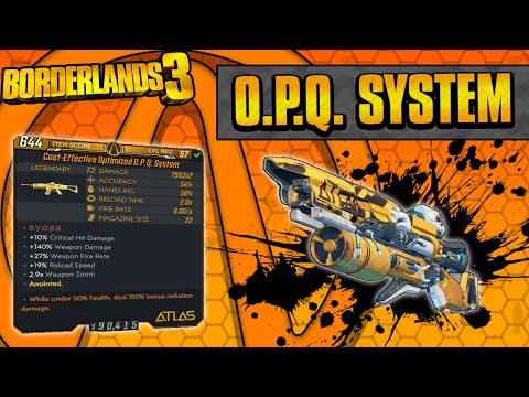 Borderlands 3 | O.P.Q System Legendary Weapon Guide (Exploding Bullet Barrage!)