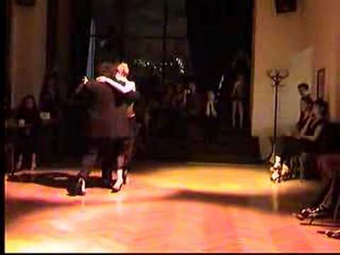  Mariano Frumboli  and  Eugenia Parilla  are  dancing  to  the  tango  "  Poema  "