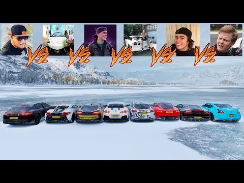 FORZA HORIZON 4 - EDUKOF VS JON VLOGS VS GREG FERREIRA VS CAIO ARAUJO VS WHINDERSSON NUNES