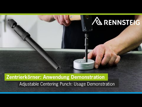 RENNSTEIG | Adjustable Centering Punch - Usage Demonstration #tools