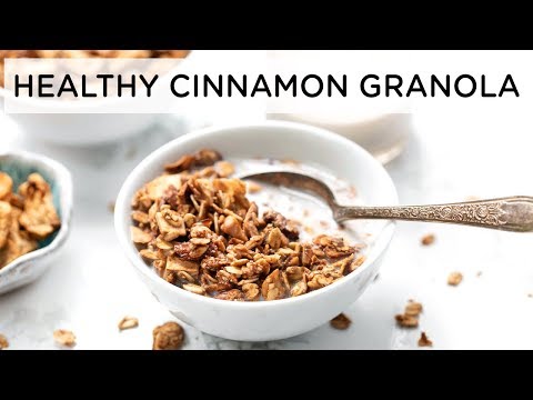 The Best HEALTHY GRANOLA with Apples & Cinnamon | GF & VEGAN