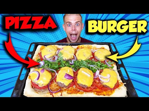 JE MANGE une PIZZA BURGER XXL !! + 4 KG !
