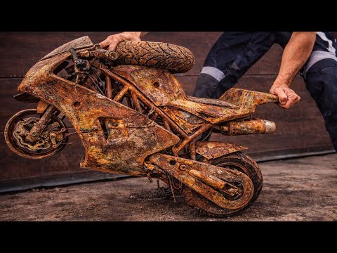 2-Stroke DUCATI 50 Mini Dirt Bike Restoration - Restored Abandoned rusty minibike 49cc Rotten