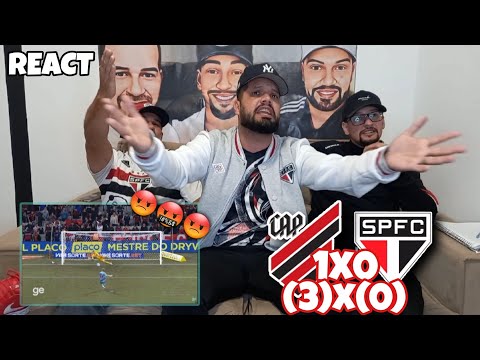 REACT ATHLETICO PR 1 (3)X(0) 0 SÃO PAULO - ELIMINADOS DA COPA DO BRASIL