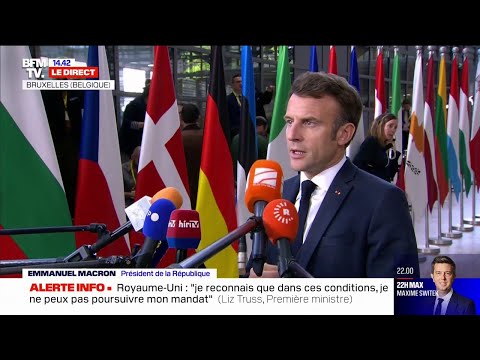 Emmanuel Macron réagit à la démission de Liz Truss