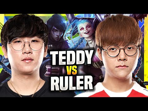 T1 TEDDY VS GEN RULER! - T1 Teddy Plays Jinx ADC vs GEN Ruler Aphelios! | Season 11